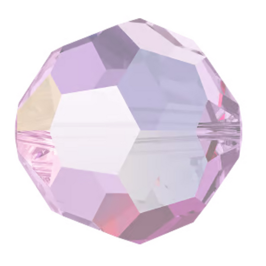 Swarovski 5000 Round - 4mm - Light Amethyst AB 2X - 20 pcs