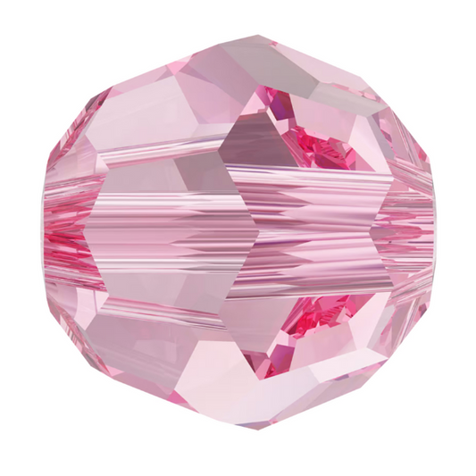 Swarovski 5000 Round - 6mm - Light Rose - 20 pcs