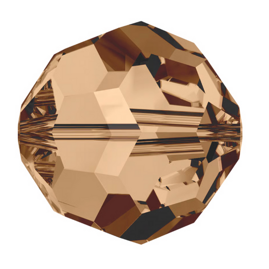 Swarovski 5000 Round - 4mm - Light Smoked Topaz - 20 pcs