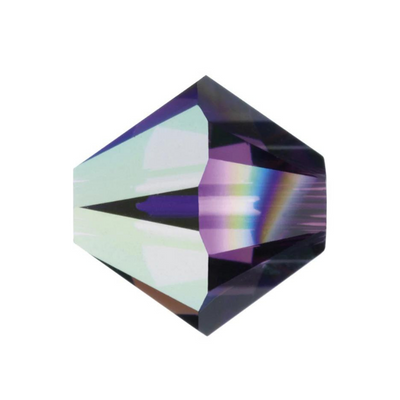 Swarovski 5328 Bicone - 6mm - Amethyst AB 2X - 20 pcs