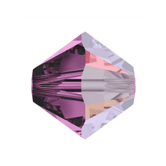 Swarovski 5328 Bicone - 6mm - Amethyst Satin - 20 pcs