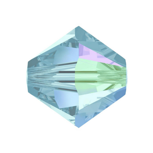 Swarovski 5328 Bicone - 6mm - Aquamarine AB - 20 pcs