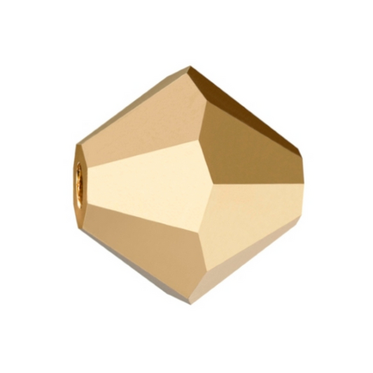 Swarovski 5328 Bicone - 6mm - Aurum 2X - 20 pcs