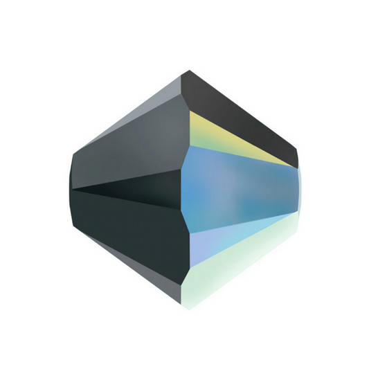 Swarovski 5328 Bicone - 3mm - Jet AB 2X - 20 pcs