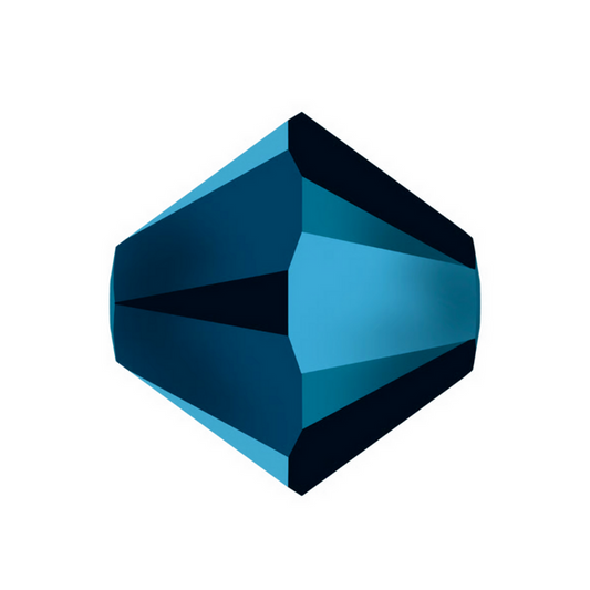Swarovski 5328 Bicone - 6mm - Metallic Blue 2X - 20 pcs