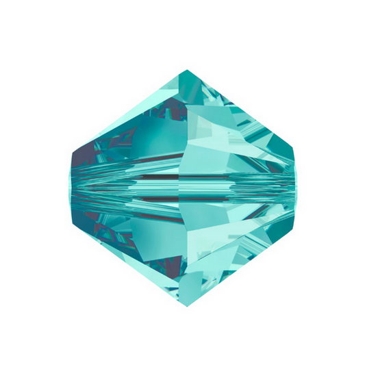 Swarovski 5328 Bicone - 8mm - Blue Zircon - 10 pcs