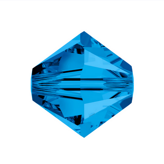 Swarovski 5328 Bicone - 8mm - Capri Blue - 10 pcs
