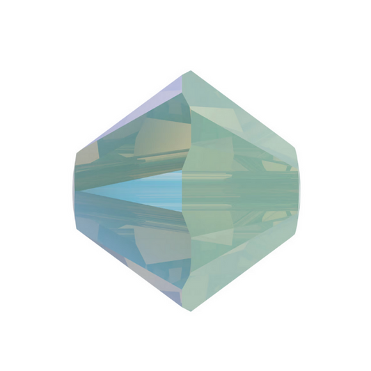 Swarovski 5328 Bicone - 4mm - Chrysolite Opal Shimmer - 20 pcs