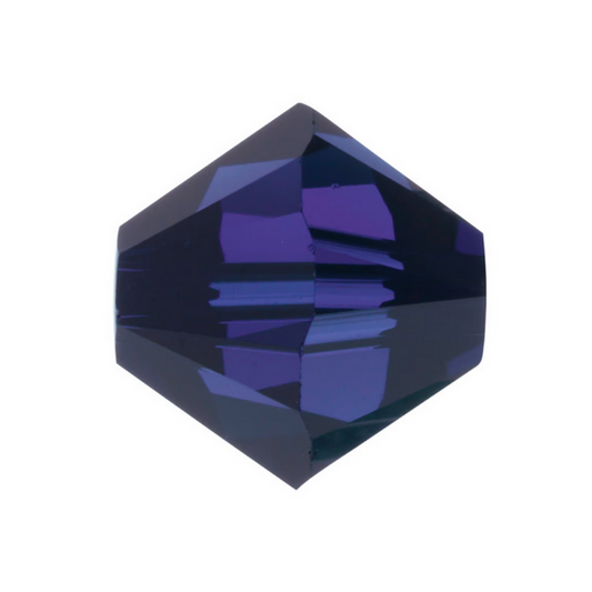 Swarovski 5328 Bicone - 6mm - Dark Indigo - 20 pcs