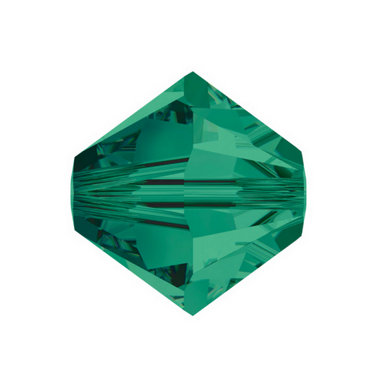 Swarovski 5328 Bicone - 6mm - Emerald - 20 pcs