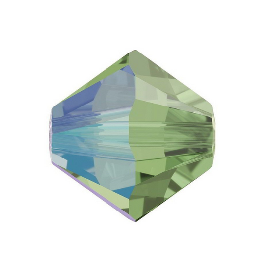 Swarovski 5328 Bicone - 4mm - Erinite Shimmer - 20 pcs