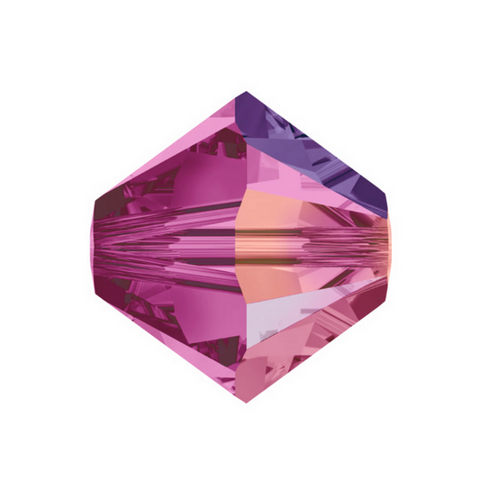 Swarovski 5328 Bicone - 3mm - Fuschia AB - 20 pcs