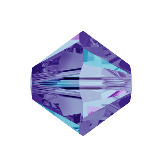 Swarovski 5328 Bicone - 4mm - Heliotrope - 20 pcs