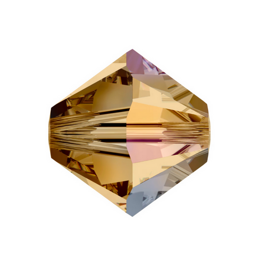 Swarovski 5328 Bicone - 6mm - Light Colorado Topaz AB - 20 pcs