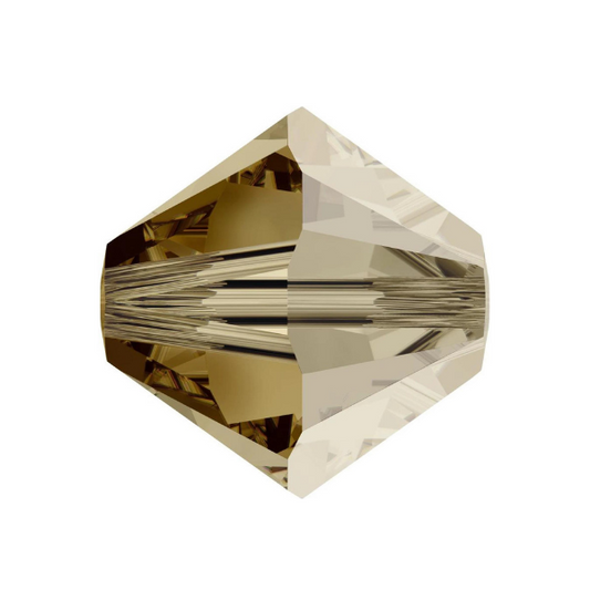 Swarovski 5328 Bicone - 4mm Light Colorado Topaz Satin - 20 pcs