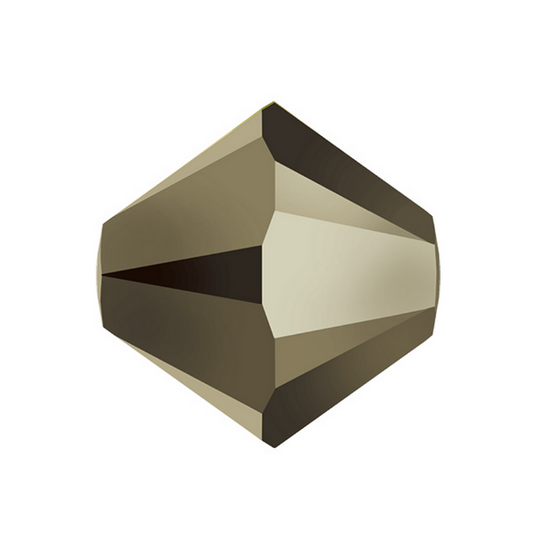Swarovski 5328 Bicone - 6mm - Light Metallic Gold 2X - 20 pcs