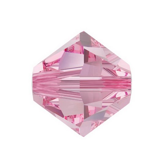 Swarovski 5328 Bicone - 6mm - Light Rose - 20 pcs