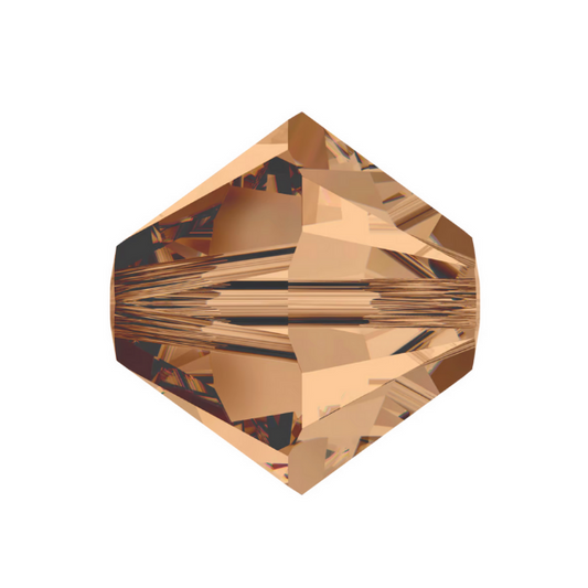Swarovski 5328 Bicone - 6mm - Light Smoked Topaz - 20 pcs