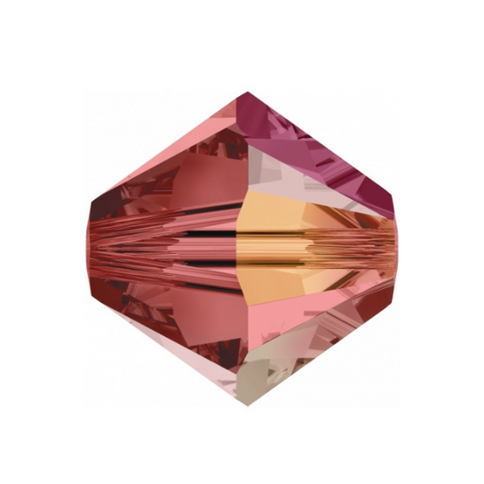 Swarovski 5328 Bicone - 4mm Padparadscha AB - 20 pcs