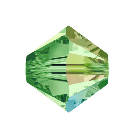 Swarovski 5328 Bicone - 3mm - Peridot AB - 20 pcs