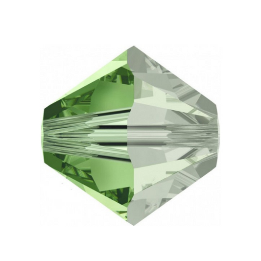 Swarovski 5328 Bicone - 6mm - Peridot Satin - 20 pcs