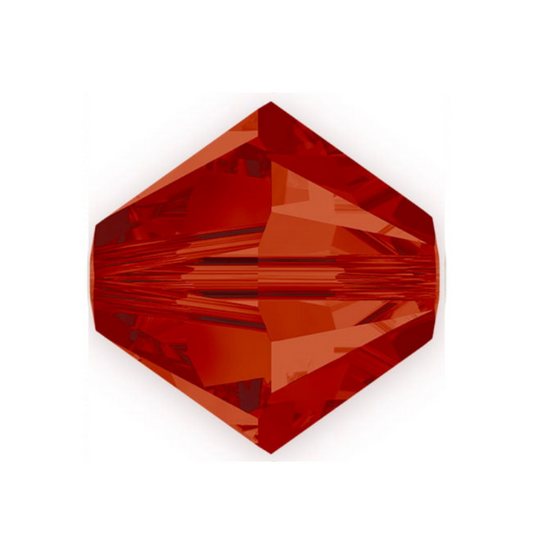 Swarovski 5328 Bicone - 6mm - Red Magma - 20 pcs