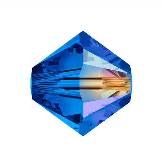 Swarovski 5328 Bicone - 4mm Sapphire AB - 20 pcs
