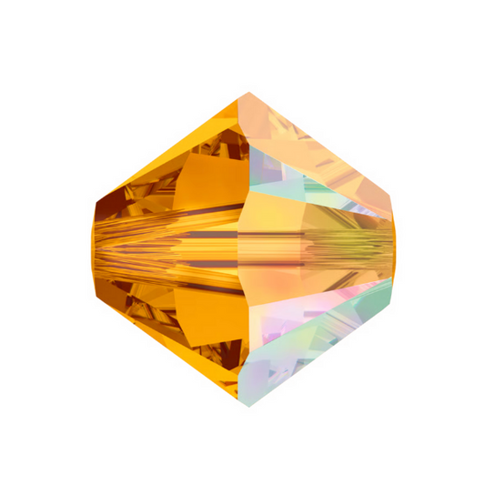 Swarovski 5328 Bicone - 4mm Topaz AB - 20 pcs