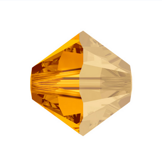 Swarovski 5328 Bicone - 8mm - Topaz Satin - 10 pcs