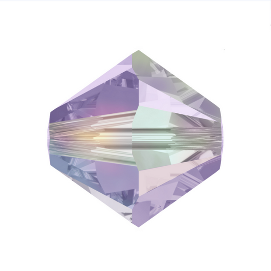 Swarovski 5328 Bicone - 4mm Violet AB 2X - 20 pcs