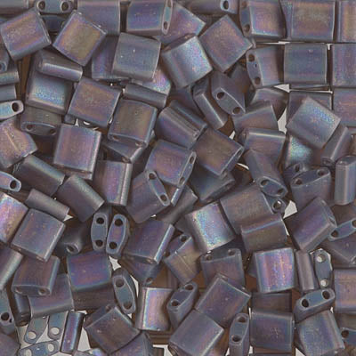 MIYUKI Full Tila Bead - TL135FR Matte Transparent Brown AB - 10 gms