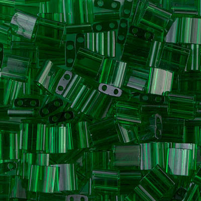 MIYUKI Full Tila Bead - TL146 Transparent Green - 10 gms