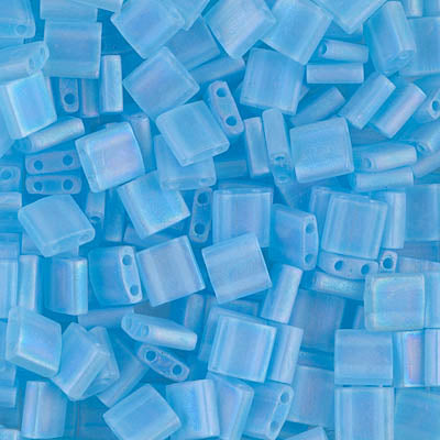 MIYUKI Full Tila Bead - TL148FR Matte Transparent Light Blue AB - 10 gms