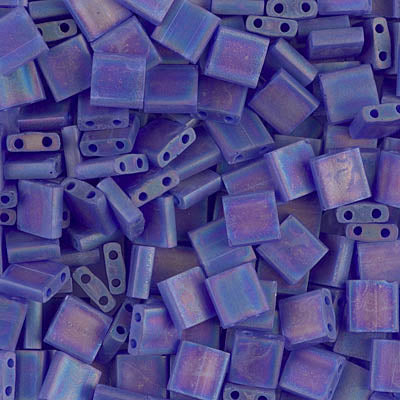 MIYUKI Full Tila Bead - TL151FR Matte Transparent Cobalt AB - 10 gms