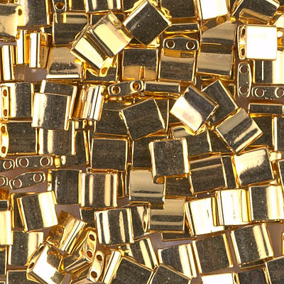 MIYUKI Full Tila Bead - TL191 24Kt Gold Plated - 10 gms