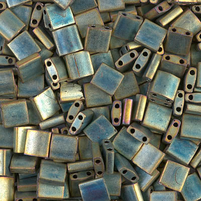 MIYUKI Full Tila Bead - TL2008 Matte Metallic Patina Iris - 10 gms