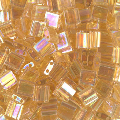 MIYUKI Full Tila Bead - TL251 Transparent Light Topaz AB - 10 gms