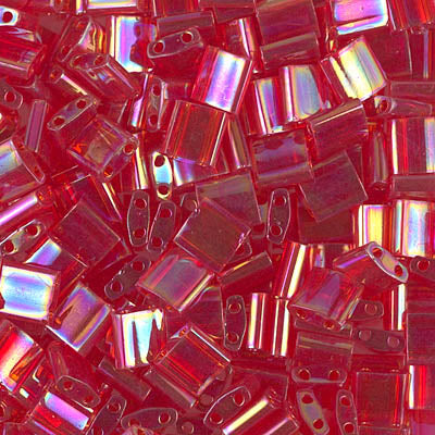 MIYUKI Full Tila Bead - TL254 Transparent Red AB - 10 gms