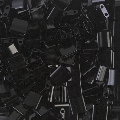 MIYUKI Full Tila Bead - TL401 Black - 10 gms