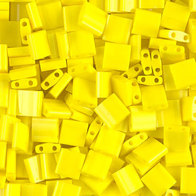 MIYUKI Full Tila Bead - TL404 Opaque Yellow - 10 gms