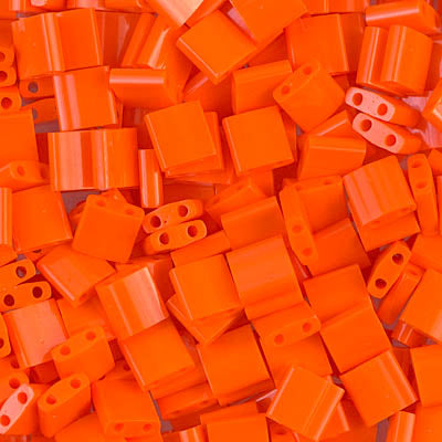 MIYUKI Full Tila Bead - TL406 Opaque Orange - 10 gms