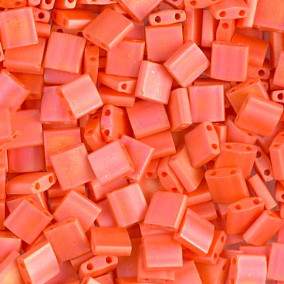MIYUKI Full Tila Bead - TL406FR Opaque Orange AB - 10 gms
