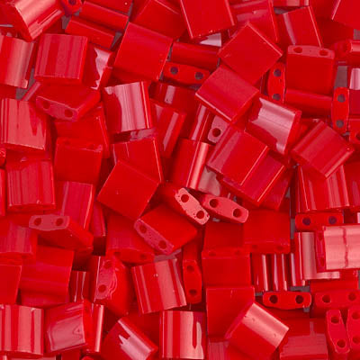 MIYUKI Full Tila Bead - TL408 Opaque Red - 10 gms