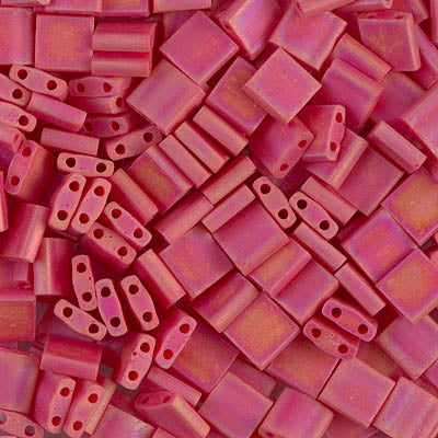 MIYUKI Full Tila Bead - TL408FR Opaque Red AB - 10 gms