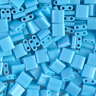 MIYUKI Full Tila Bead - TL413 Matte Opaque Turquoise - 10 gms