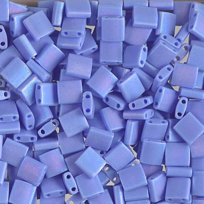 MIYUKI Full Tila Bead - TL417L-FR Matte Opaque Periwinkle AB - 10 gms