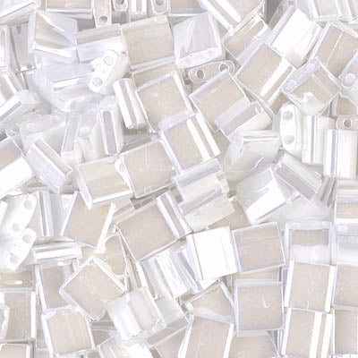 MIYUKI Full Tila Bead - TL420 White Pearl - 10 gms