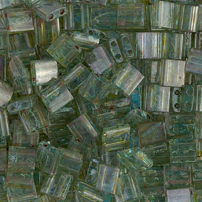 MIYUKI Full Tila Bead - TL4506 Transparent Olivine Picasso - 10 gms