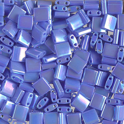 MIYUKI Full Tila Bead - TL483 Opaque Periwinkle AB - 10 gms