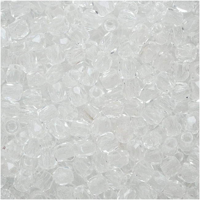 True 2 - 2mm Fire Polished Faceted Rounds - Silver Lined Crystal - 100 pcs